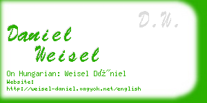 daniel weisel business card